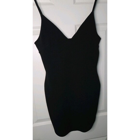 Misguided Spaghetti Straps, Sleeveless Black Stretchy dress Minimalist Size S/M - Picture 1 of 8